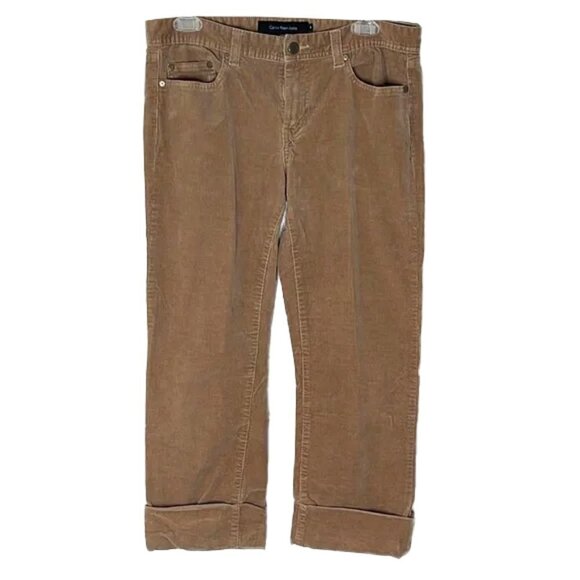 ❤️ CALVIN KLEIN JEANS cropped Pants Size 8 - Picture 1 of 4
